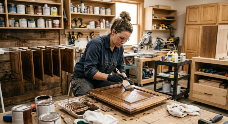 Wood Cabinet Staining in Cincinnati, OH
